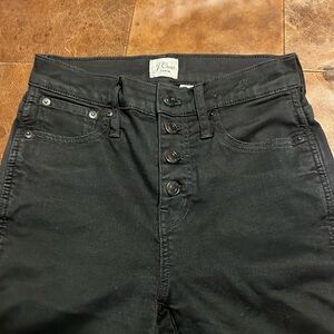 J Crew exposed button straight leg jeans